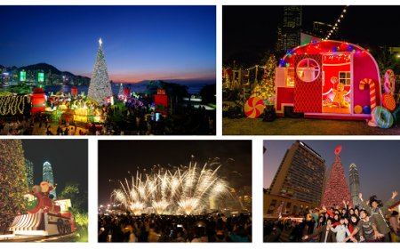 HKTB's Hong Kong WinterFest is Launched with a Grand Opening Featuring Magical Christmas Town and Winter Harbourfront Pyrotechnic Display