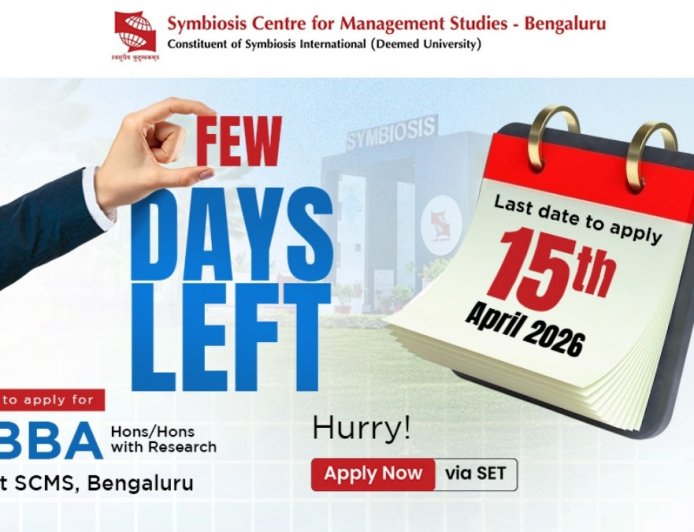SCMS Bengaluru BBA Admissions via SET 2026: Apply for SET by 15 April and SCMS Bengaluru Registration by 21 May